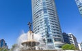 Diana the Huntress Fountain Fuente de la Diana Cazadora located in the roundabout at Royalty Free Stock Photo