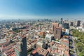 Mexico City skyline aerial view