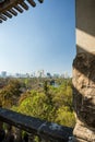 Mexico city skyline from Chapultepec castle Royalty Free Stock Photo