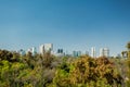 Mexico city skyline from Chapultepec castle Royalty Free Stock Photo