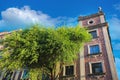 Mexico City streets in historic center near Zocalo Square