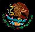 Mexico coat of arms, seal, national emblem.