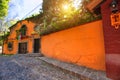 Mexico, Colorful buildings and streets of San Miguel de Allende in Zona Centro of historic city center