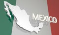 Mexico Country Nation Map