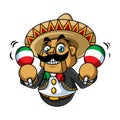 Mexico Danza Mascot Design Vector