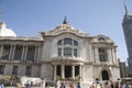 Mexico DF State/Mexico 12/27/2009. Front view of Museo Palacio de Bellas Artes or Museum Palace of Fine Arts Mexico City Royalty Free Stock Photo