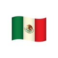 mexico flag design. Vector illustration decorative design Royalty Free Stock Photo