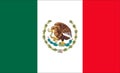 Mexico Flag Design Vector Royalty Free Stock Photo