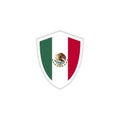 Mexico Flag Emblem Vector Template Design Illustration Royalty Free Stock Photo