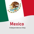 Mexico Happy Independence Day greeting card banner