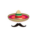 Mexico hat icon vector illustration