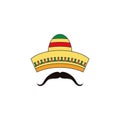 Mexico hat icon vector illustration