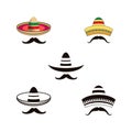 Mexico hat icon vector illustration