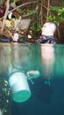 Mexico: Hooking up the sidemount tanks