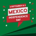 Mexico Independence Day national celebration square card