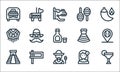 mexico line icons. linear set. quality vector line set such as cocktail, man, chichen itza pyramid, woman, matraca, poncho, dress Royalty Free Stock Photo