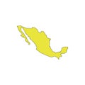 Mexico map icon