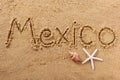Mexico mexican summer beach writing message