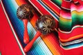 poncho serape maracas Mexico Mexican background cinco de mayo rug poncho fiesta background with stripes