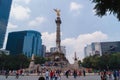 Walk in Mexico City on a Sunday in the big city Royalty Free Stock Photo