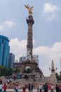 Walk in Mexico City on a Sunday in the big city Royalty Free Stock Photo