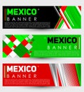 Mexico modern banner template vector set design