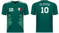 Mexico Fan sports tee shirt in generic country colors