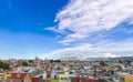 Mexico, panoramic Morelia skyline with colorful streets and colonial houses in historic center Royalty Free Stock Photo