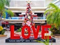 Mexico, Playa del Carmen, fifth avenue, Christmas tree