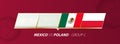 Mexico - Poland football match illustration in group A