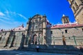 Mexico, Puebla-18 April, 2018: Landmark Central Puebla Cathedral Catedral Basilica de Puebla Royalty Free Stock Photo