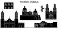 Mexico, Puebla architecture urban skyline