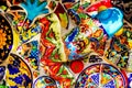 Mexico, Queretaro City - January 2, 2019: Traditional Mexican ceramics in the souvenir shop