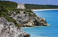 Mexico Quintana Roo Tulum Mayan ruins Royalty Free Stock Photo