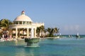 Mexico riviera maya iberostar grand paraiso pool Royalty Free Stock Photo