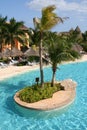 Mexico riviera maya iberostar paraiso lindo pool Royalty Free Stock Photo