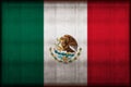 Mexico rusty flag illustration