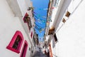 Mexico, Scenic Taxco colonial architecture and cobblestone narrow streets in historic city center near Santa Prisca