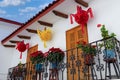 Mexico, Scenic Taxco colonial architecture and cobblestone narrow streets in historic city center near Santa Prisca