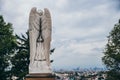 MEXICO - SEPTEMBER 20: Backside of an angel statue located at the Tepeyac hills