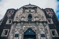 MEXICO - SEPTEMBER 20: Front part of the church at the top of the Tepeyac hills