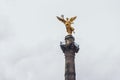 MEXICO - SEPTEMBER 20: Golden monument of the Independence Angel at Paseo Reforma Royalty Free Stock Photo