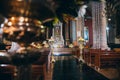 MEXICO - SEPTEMBER 21: Main altar of the old Basilica of Guadalupe, September 21, 2017 in Mexico City, Mexico Royalty Free Stock Photo