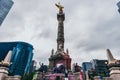 MEXICO - SEPTEMBER 20: Plaza of the monument of the Independence Angel at Paseo Reforma