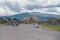 MEXICO - SEPTEMBER 21: Road leading to the Pyramid of the Moon