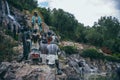 MEXICO - SEPTEMBER 20: Sculpture of Aztec people worshipping the virgin Mary