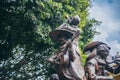 MEXICO - SEPTEMBER 25: Statue of mariachi band performing, September 25, 2017 in Tlaquepaque, Mexico.