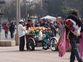 Mexico. Street of Mexico city. Street vendor Royalty Free Stock Photo