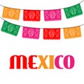Mexico. template with hanging traditional mexican