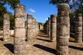 Mexico thousand columns temple in Yucatan